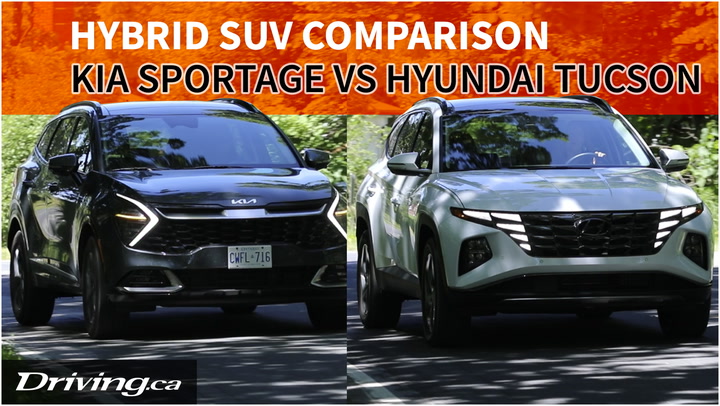 Driving | 2023 Kia Sportage Hybrid vs 2022 Hyundai Tucson Hybrid | SUV ...